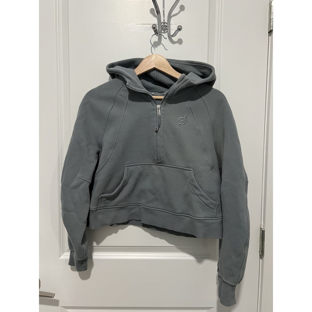 Lululemon x Peloton Scuba Oversized Half-Zip Hoodie Size XS/S Belgian Blue *FLAW